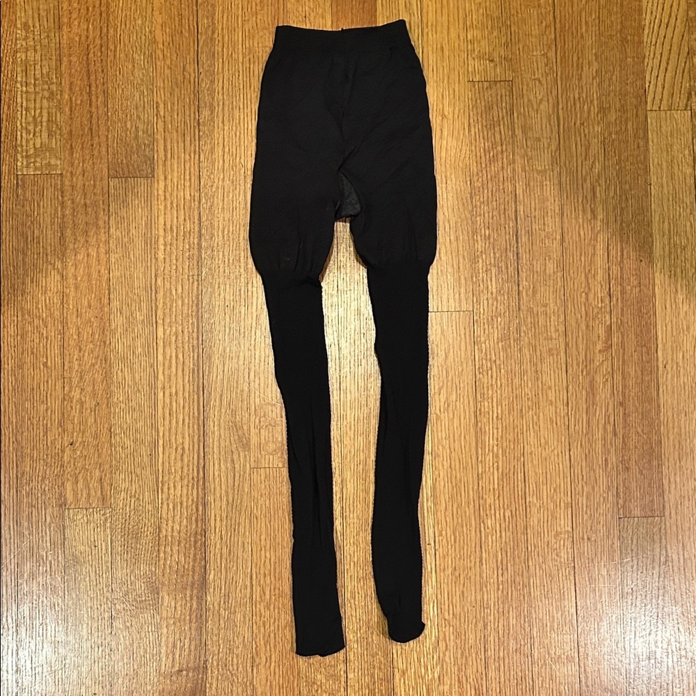 Spanx Dark Brown Herringbone Patterned Tights Size B